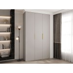 Ντουλάπα Como IV 140 Τρίφυλλη-Cashmere - Χρυσό