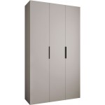 Ντουλάπα Como IV 140 Τρίφυλλη-Cashmere - Μαύρο