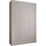 Ντουλάπα Como IV 160 Τρίφυλλη-Cashmere - Χρυσό