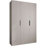 Ντουλάπα Como IV 160 Τρίφυλλη-Cashmere - Μαύρο