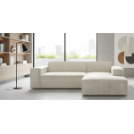 Γωνιακός καναπές Fubu-Εκρού-Δεξιά