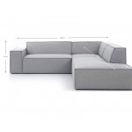 Γωνιακός καναπές Fubu S-Εκρού-Δεξιά 248x258x70