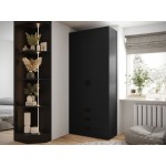 Ντουλάπα Inova IV 2D3SZ Δίφυλλη-Μαύρο