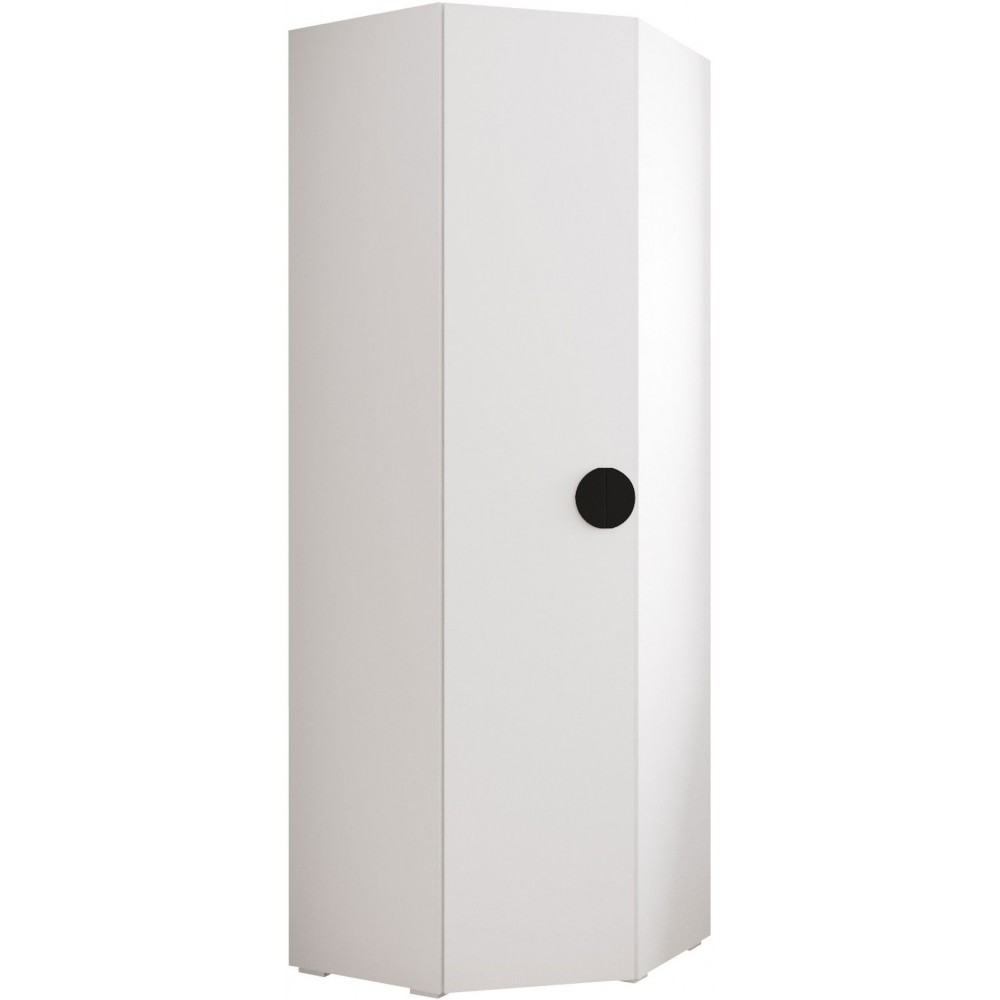 Γωνιακή Ντουλάπα Inova IV-Λευκό - Μαύρο