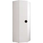 Γωνιακή Ντουλάπα Inova IV-Λευκό - Μαύρο