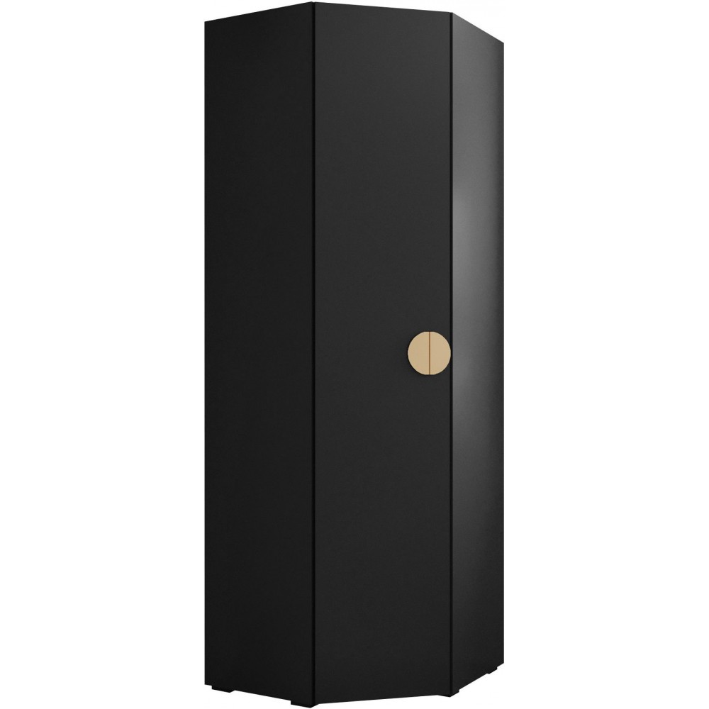 Γωνιακή Ντουλάπα Inova IV-Μαύρο - Χρυσό