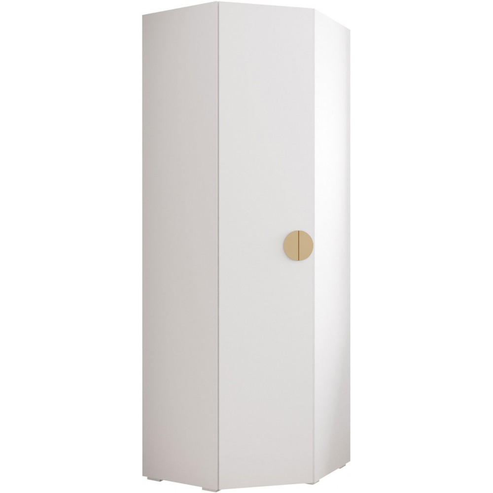 Γωνιακή Ντουλάπα Inova IV-Λευκό - Χρυσό