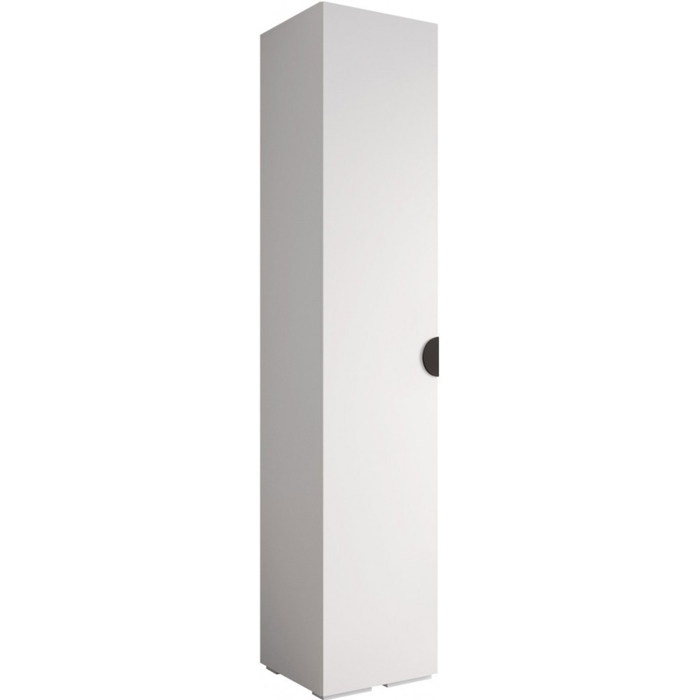 Ντουλάπα Inova IV 50 Μονόφυλλη-Λευκό - Μαύρο