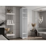 Ντουλάπα Inova IV 50 Μονόφυλλη-Λευκό - Χρυσό