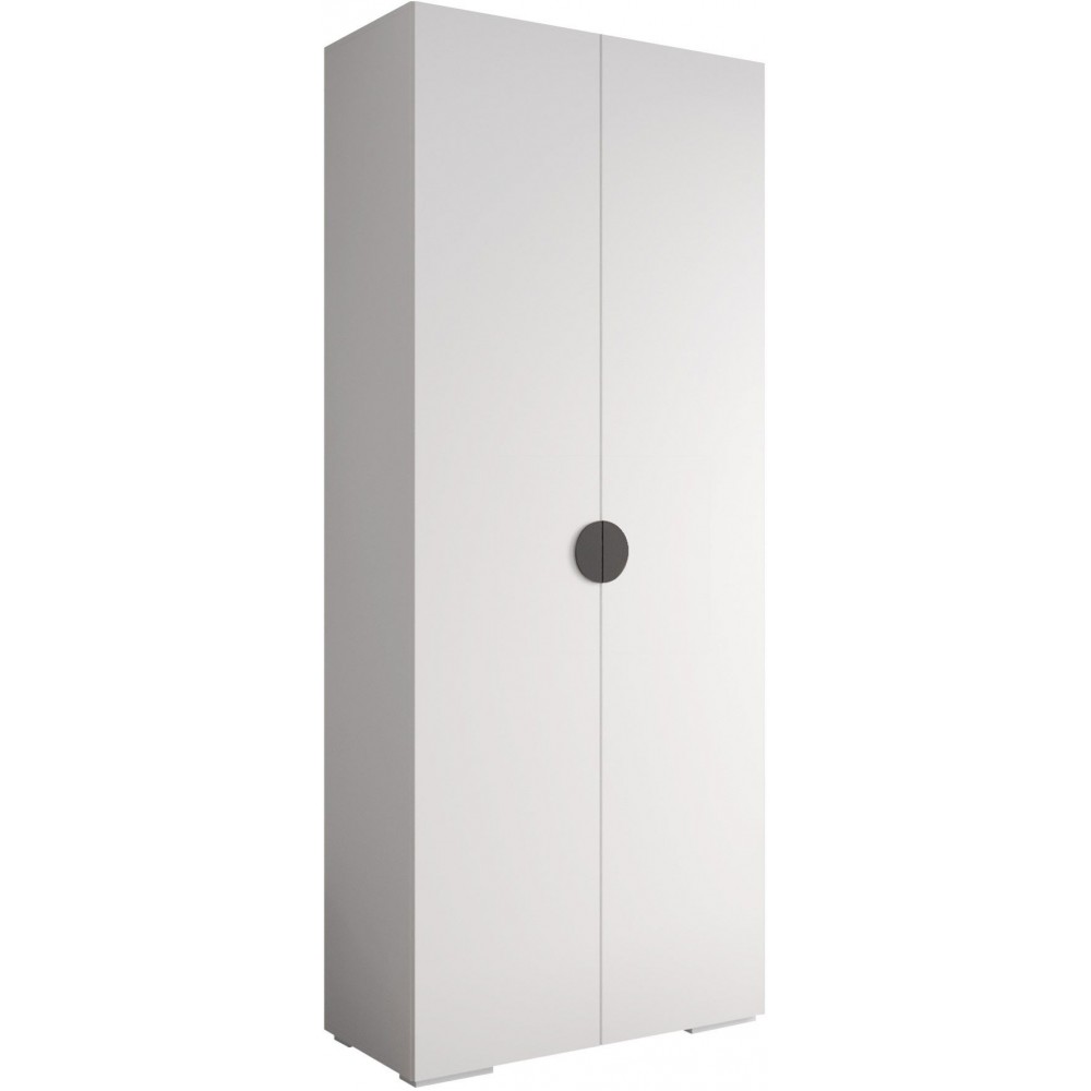 Ντουλάπα Inova IV 100 Δίφυλλη-Λευκό - Μαύρο