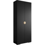 Ντουλάπα Inova IV 100 Δίφυλλη-Μαύρο - Χρυσό