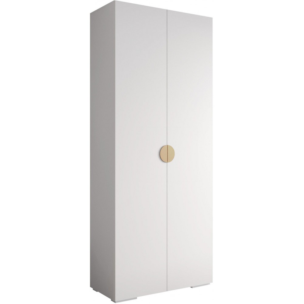 Ντουλάπα Inova IV 100 Δίφυλλη-Λευκό - Χρυσό