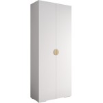 Ντουλάπα Inova IV 100 Δίφυλλη-Λευκό - Χρυσό