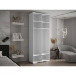 Ντουλάπα Inova IV 100 Δίφυλλη-Λευκό - Χρυσό