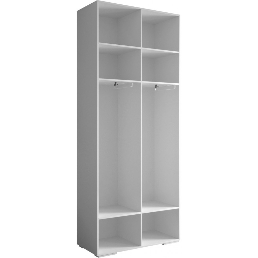 Ντουλάπα Inova IV 100 Δίφυλλη-Λευκό - Χρυσό