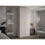 Ντουλάπα Inova IV 100 Δίφυλλη-Cashmere - Χρυσό