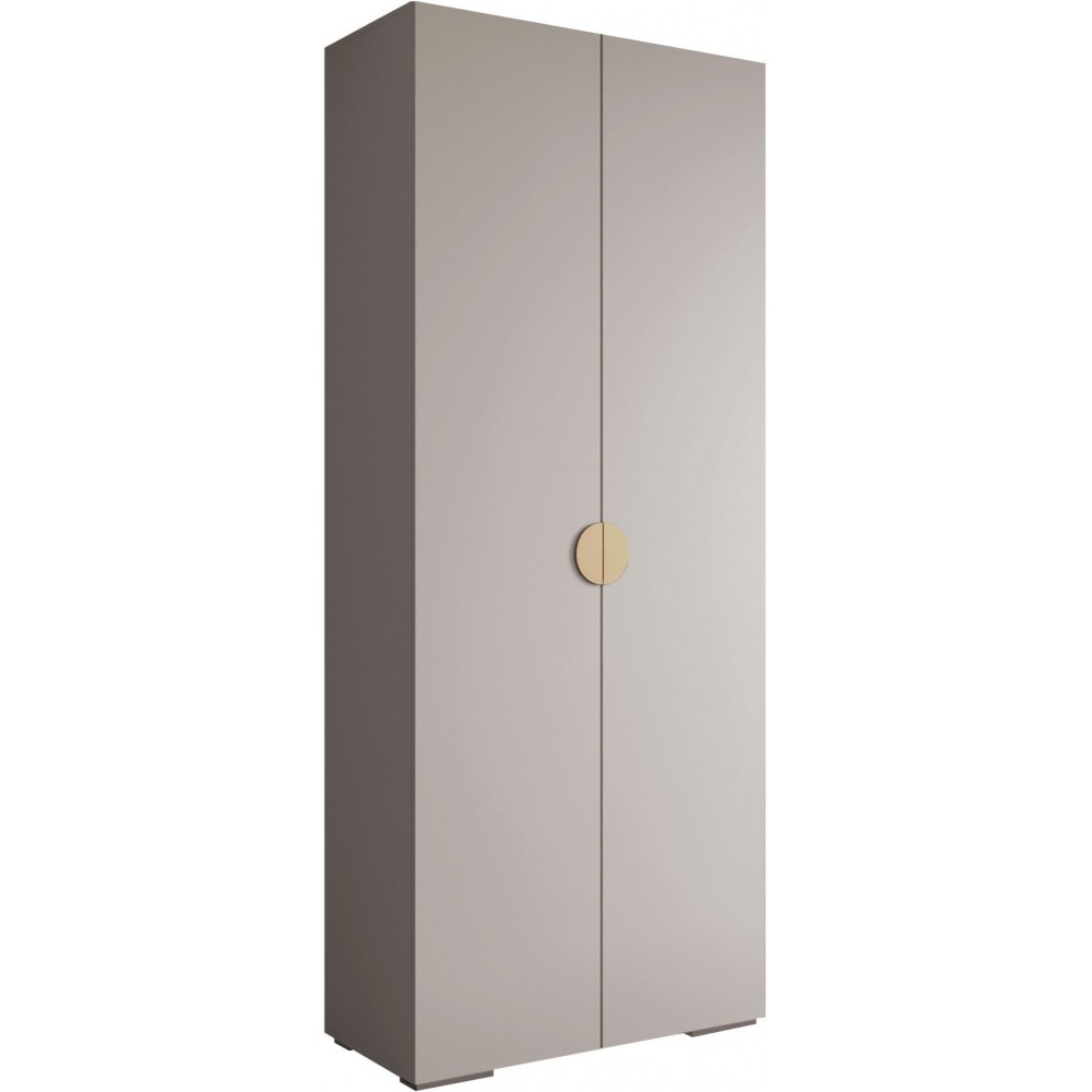 Ντουλάπα Inova IV 100 Δίφυλλη-Cashmere - Χρυσό