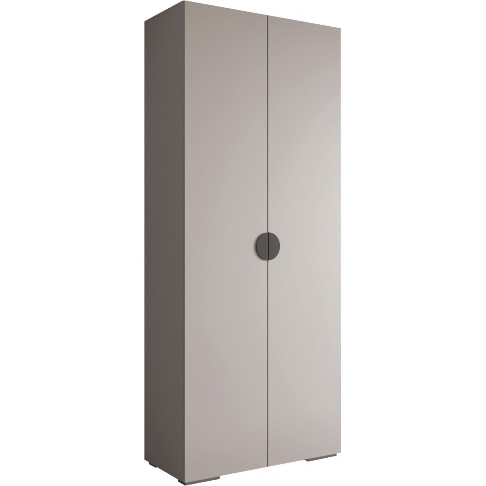 Ντουλάπα Inova IV 100 Δίφυλλη-Cashmere - Μαύρο