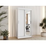 Ντουλάπα Spoti Συρόμενη-Λευκό-Μήκος: 100εκ