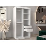 Ντουλάπα Spoti Συρόμενη-Λευκό-Μήκος: 100εκ