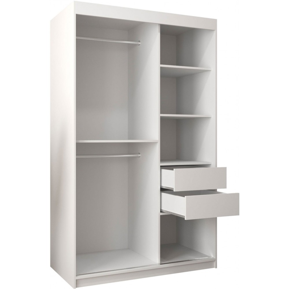 Ντουλάπα Spoti Συρόμενη-Μαύρο-Μήκος: 120εκ