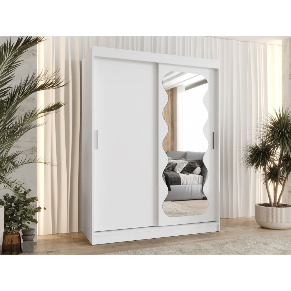 Ντουλάπα Spoti Συρόμενη-Λευκό-Μήκος: 150εκ