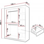 Ντουλάπα Spoti Συρόμενη-Cashmere-Μήκος: 150εκ