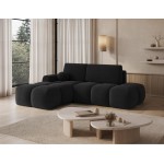 Γωνιακός Καναπές Vitalo-Μαύρο-Αριστερή 227x170x95