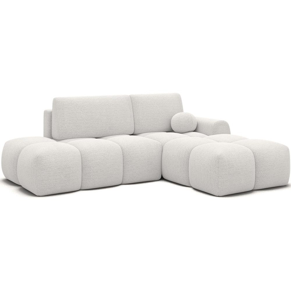 Γωνιακός Καναπές Vitalo-Λευκό-Δεξιά