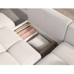 Γωνιακός Καναπές Vitalo-Λευκό-Δεξιά