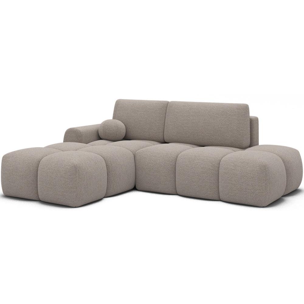 Γωνιακός Καναπές Vitalo-Μπεζ-Αριστερή