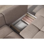 Γωνιακός Καναπές Vitalo-Μπεζ-Αριστερή