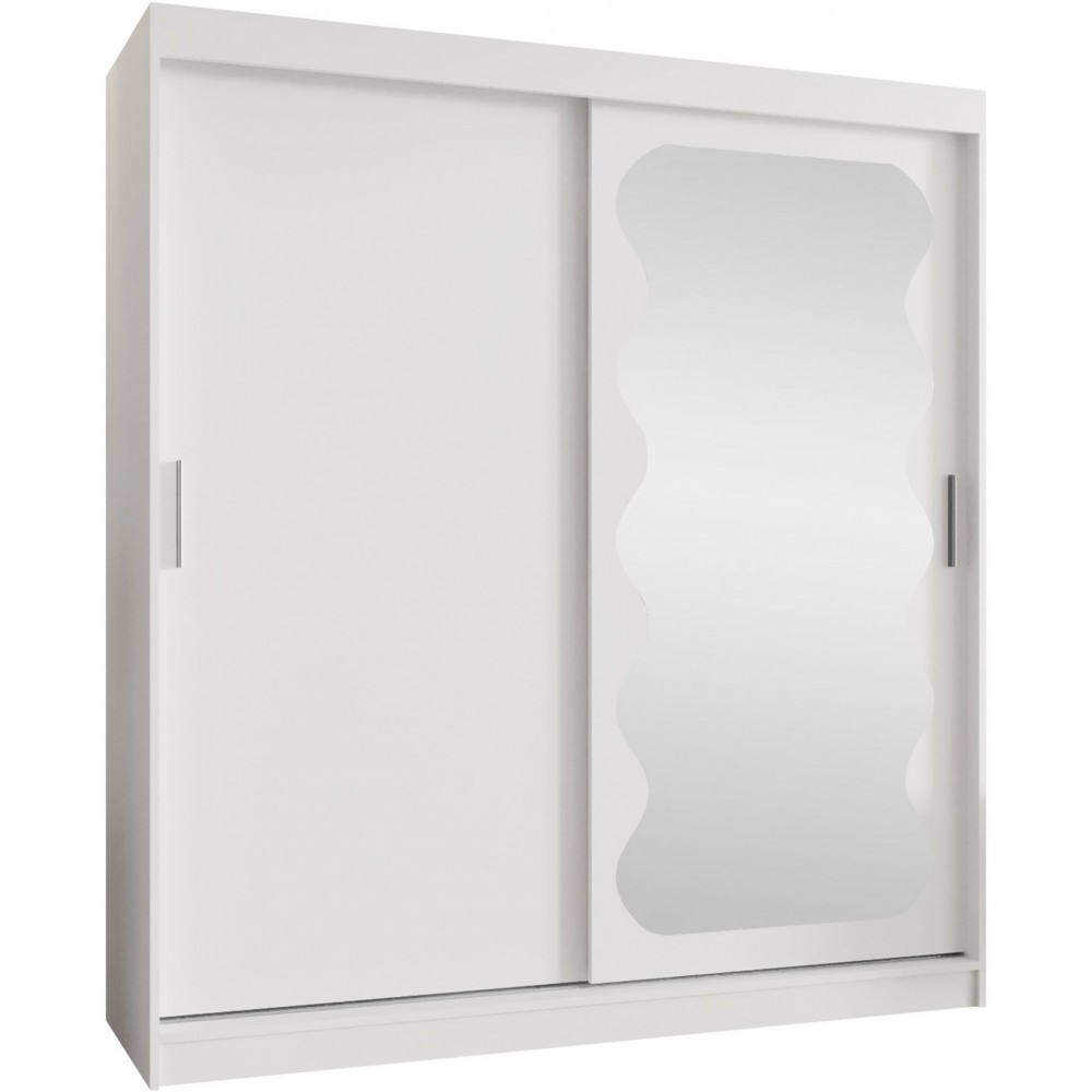 Ντουλάπα Spoti 180 Συρόμενη-Λευκό