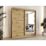 Ντουλάπα Spoti 180 Συρόμενη-Φυσικό