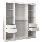 Ντουλάπα Spoti 180 Συρόμενη-Φυσικό