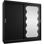 Ντουλάπα Spoti 200 Συρόμενη-Μαύρο