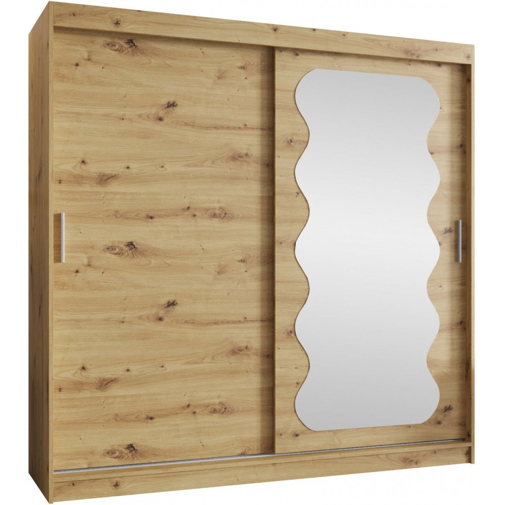 Ντουλάπα Spoti 200 Συρόμενη-Φυσικό