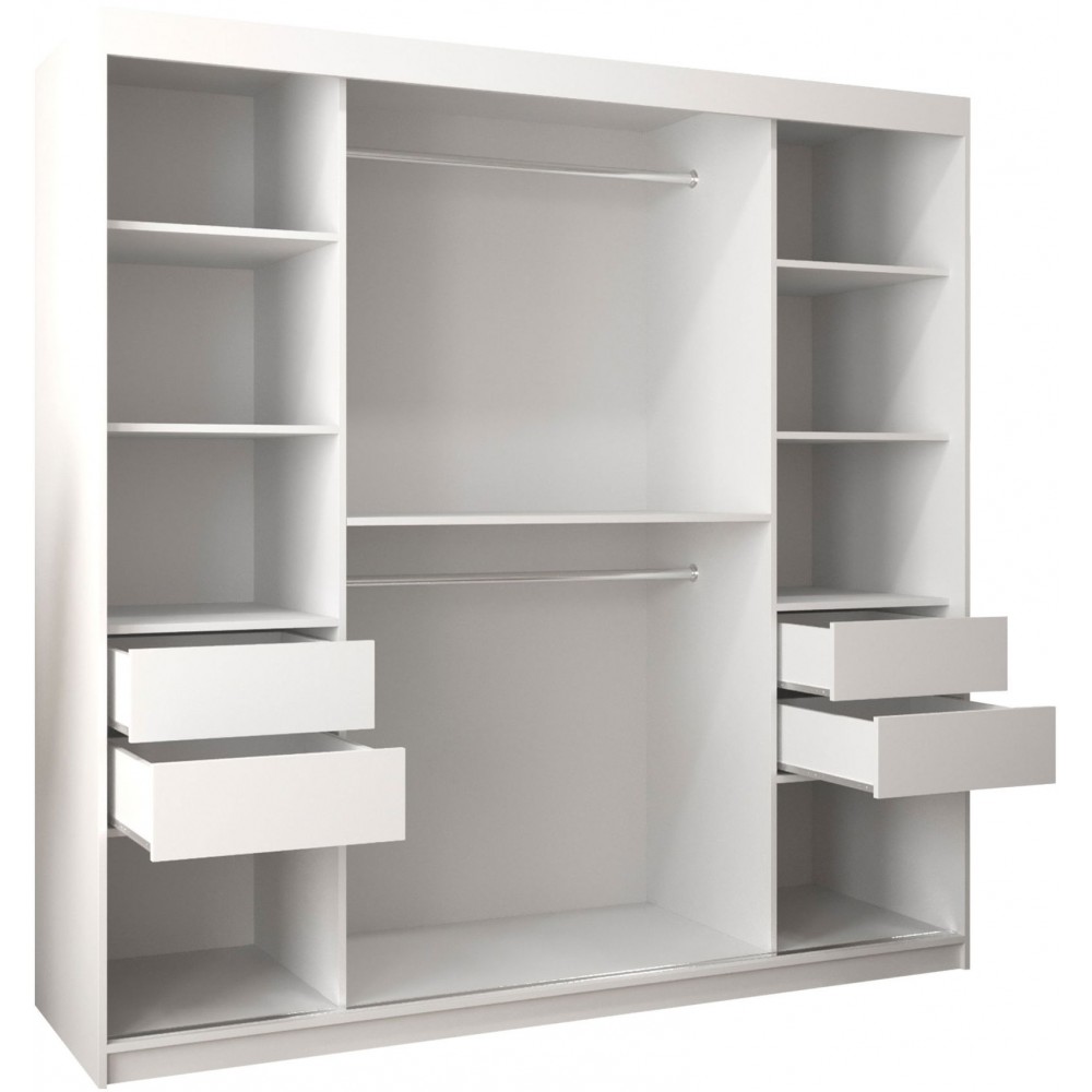 Ντουλάπα Spoti 200 Συρόμενη-Φυσικό