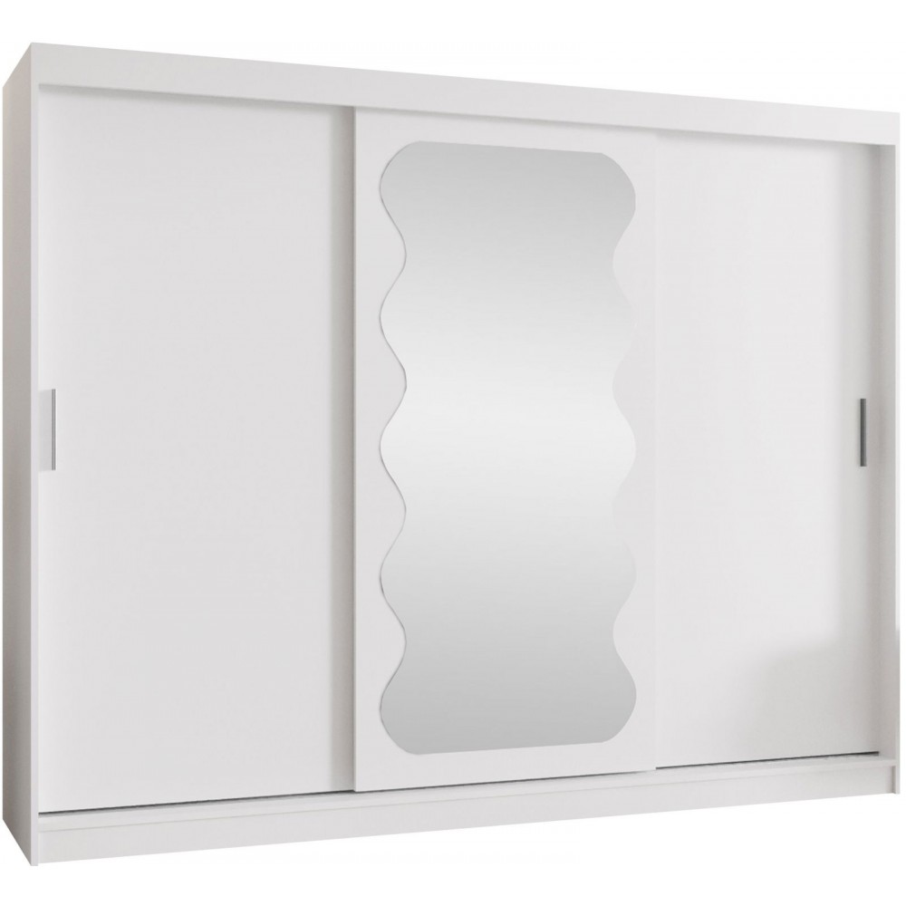 Ντουλάπα Spoti 250 Συρόμενη-Λευκό