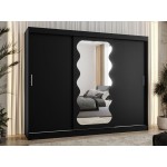 Ντουλάπα Spoti 250 Συρόμενη-Μαύρο