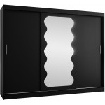 Ντουλάπα Spoti 250 Συρόμενη-Μαύρο