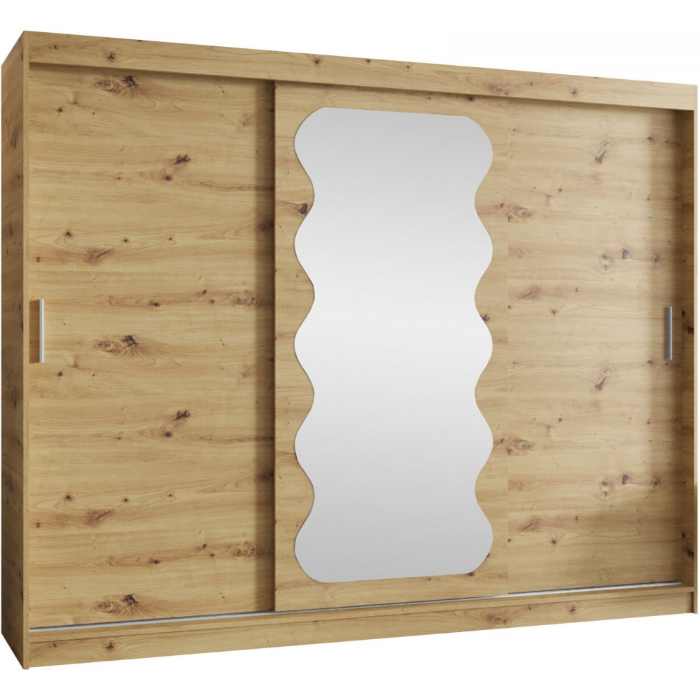 Ντουλάπα Spoti 250 Συρόμενη-Φυσικό