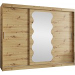 Ντουλάπα Spoti 250 Συρόμενη-Φυσικό