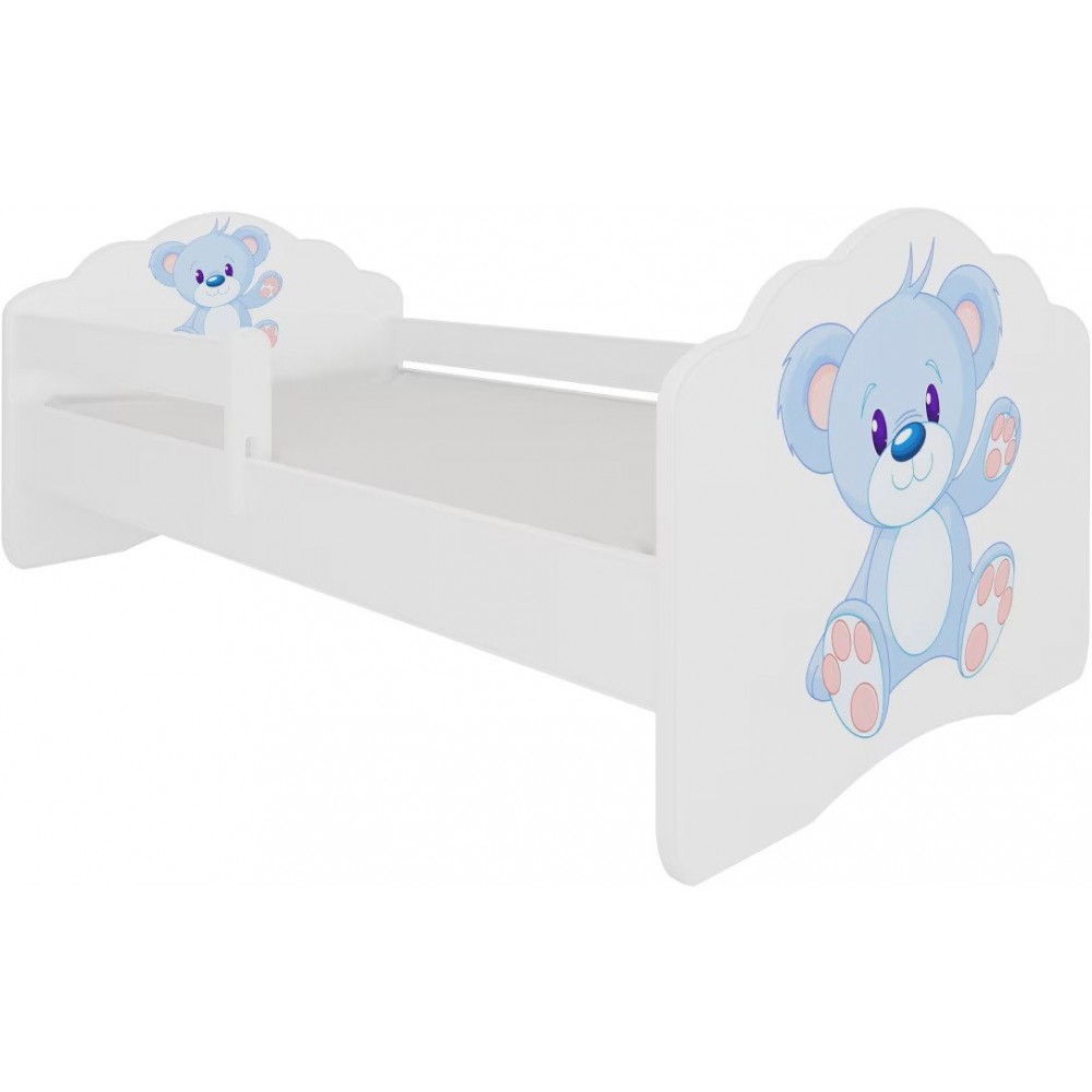 Παιδικό Κρεβάτι Leomari I-Teddy Bear-Με προστατευτικό-140 x 70