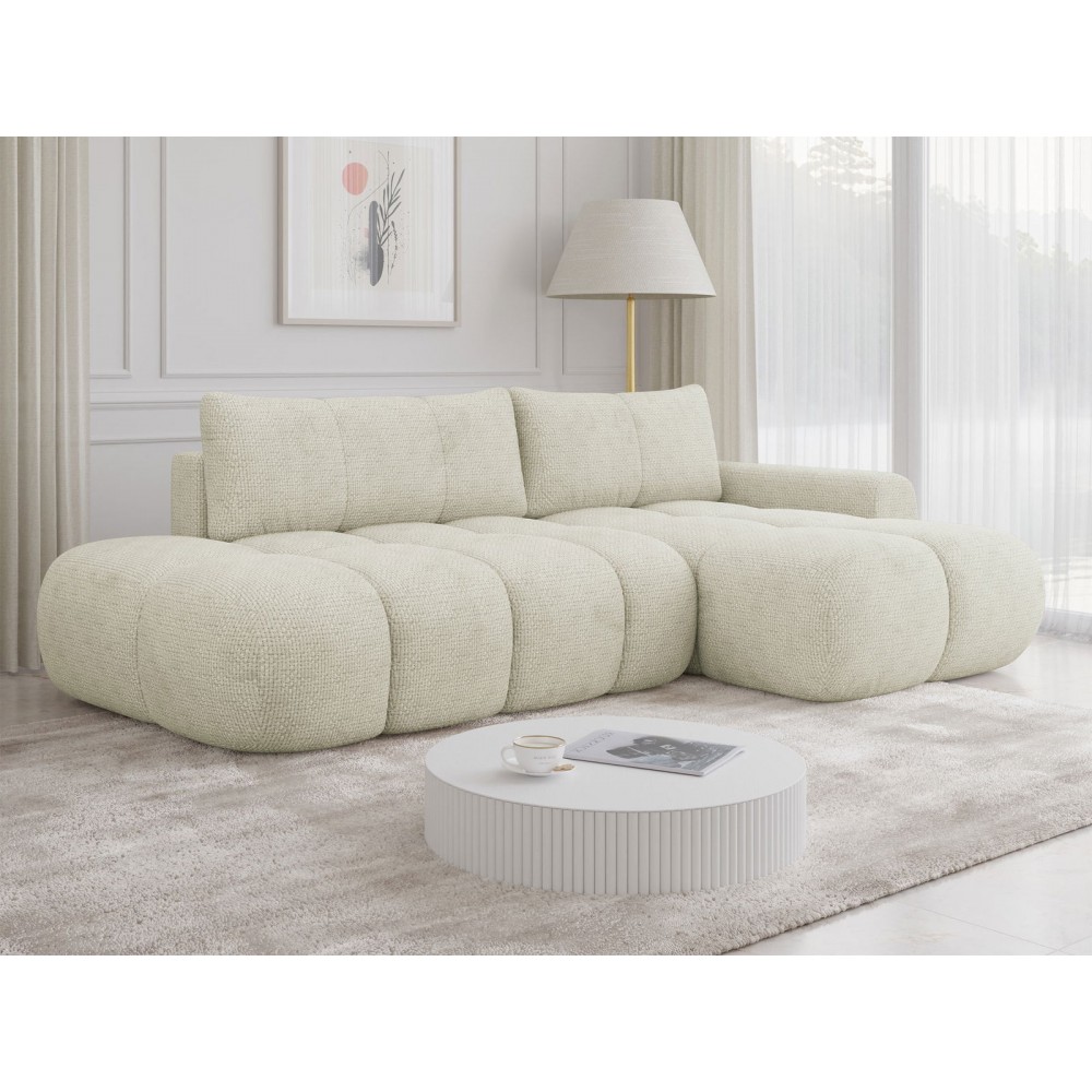 Γωνιακός καναπές Mitto I-Εκρού-Δεξιά