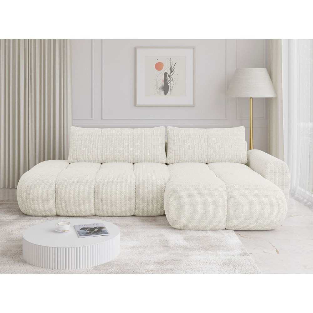 Γωνιακός καναπές Mitto I-Λευκό-Δεξιά