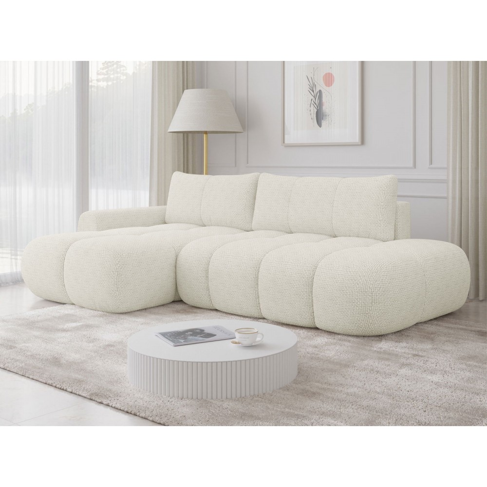Γωνιακός καναπές Mitto I-Λευκό-Αριστερή