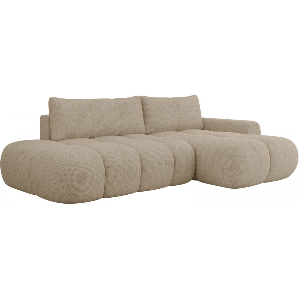 Γωνιακός καναπές Mitto I-Μπεζ-Δεξιά