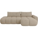 Γωνιακός καναπές Mitto I-Μπεζ-Δεξιά