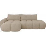 Γωνιακός καναπές Mitto I-Μπεζ-Αριστερή